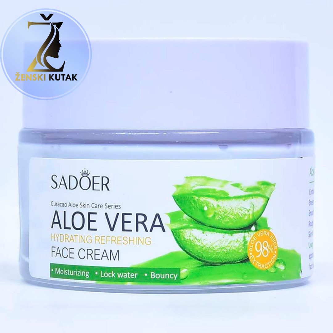 Aloe Vera Hidratantna krema za lice za blistavu kožu