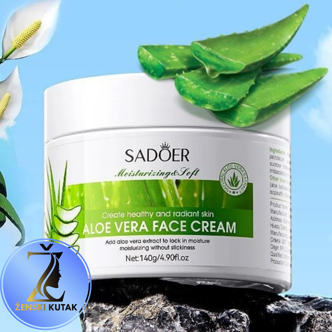 Aloe Vera Hidratantna krema za lice za blistavu kožu