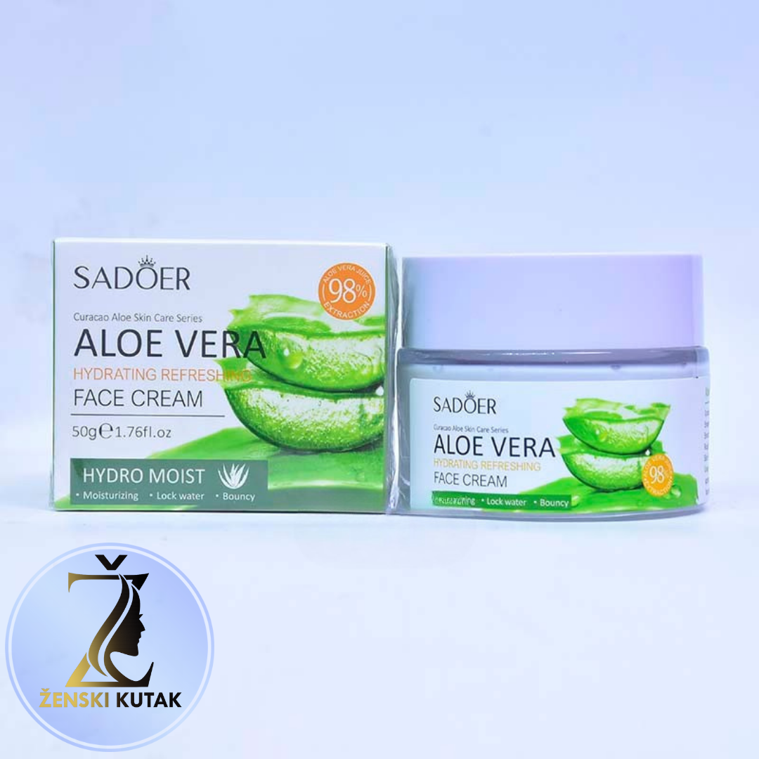 Aloe Vera Hidratantna krema za lice za blistavu kožu