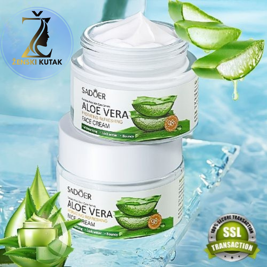 Aloe Vera Hidratantna krema za lice za blistavu kožu