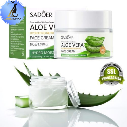 Aloe Vera Hidratantna krema za lice za blistavu kožu