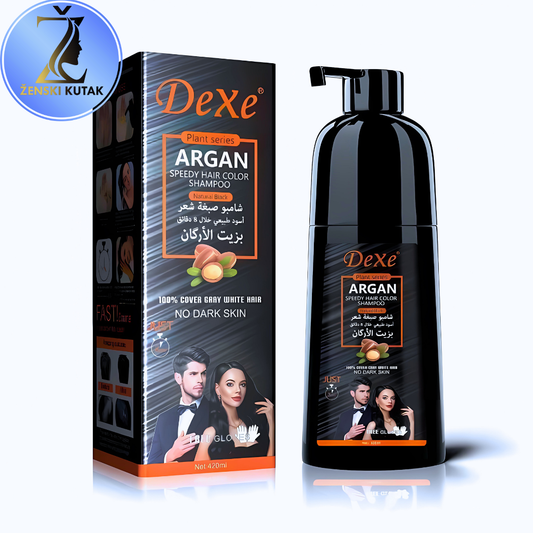 Dexe Šampon za Kosu sa Arganovim Uljem - Za Postizanje Bogate Crne i Braon Boje